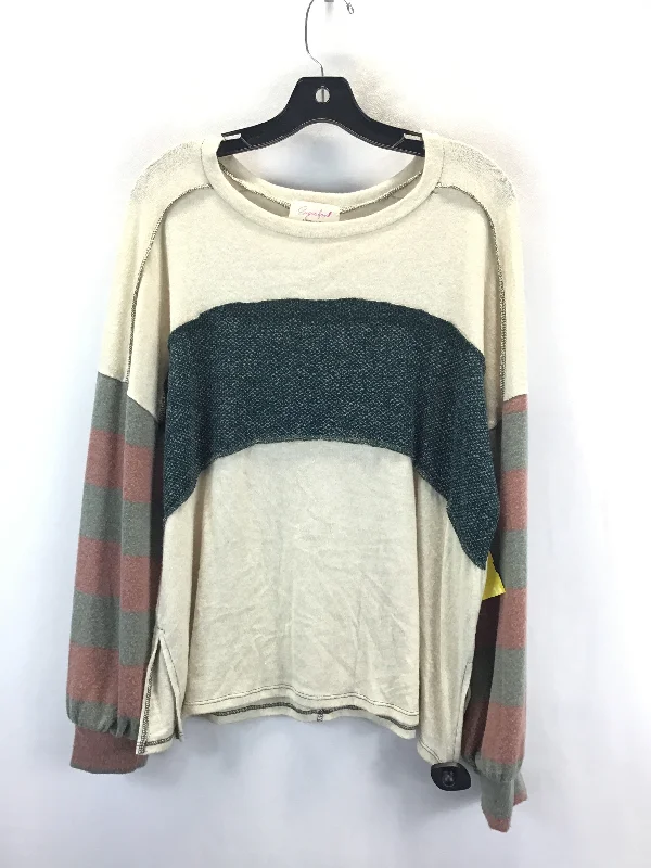 Top Long Sleeve By Clothes Mentor In Multi-colored, Size: L Casual Men's Short