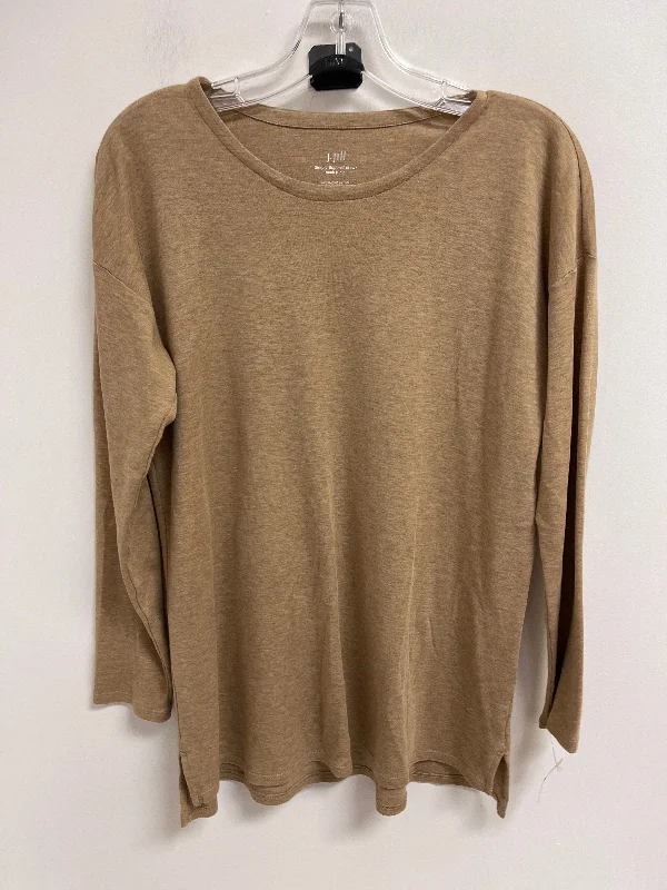 Tunic Long Sleeve By J. Jill In Brown, Size: Xs Masculine Men's 