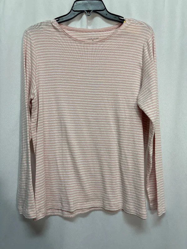 Top Long Sleeve By Christopher And Banks In Pink, Size: Xl Dynamic Men's High